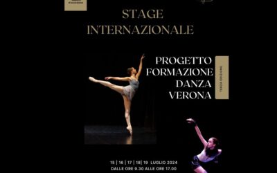 Progetto Formazione DANZA VERONA dal 15-19 Luglio!